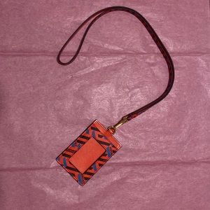 Versace “La Greca” lanyard with card and ID holder